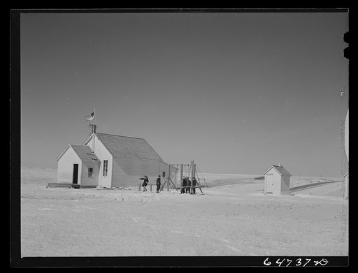 Morton County, North Dakota. Rural school