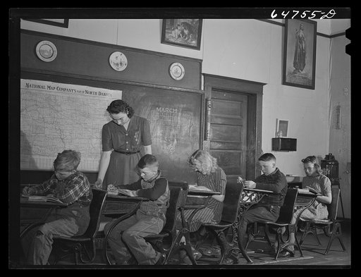 Williams County, North Dakota. Rural school