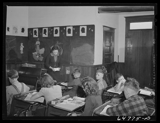 Stark County, North Dakota. Rural school