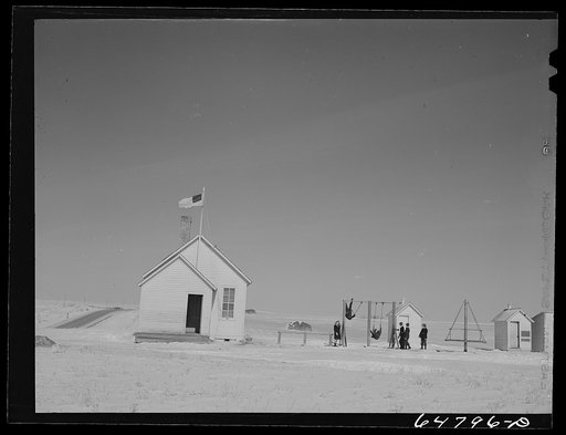 Stark County, North Dakota. Rural school