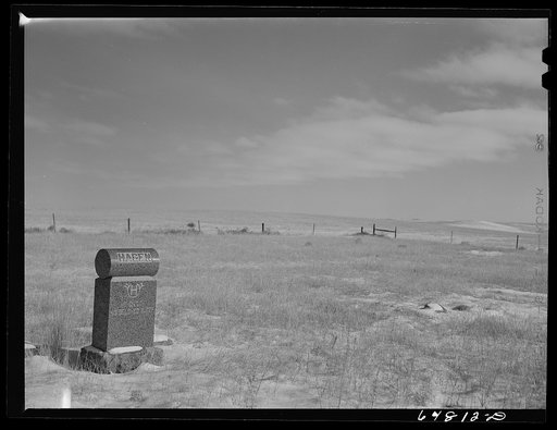 Adams County, North Dakota. Rural cemetery