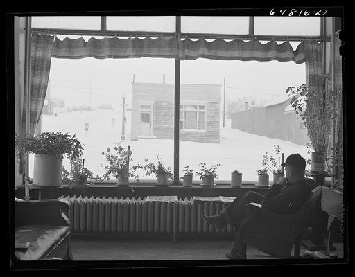 Hettinger, North Dakota. Hotel lobby