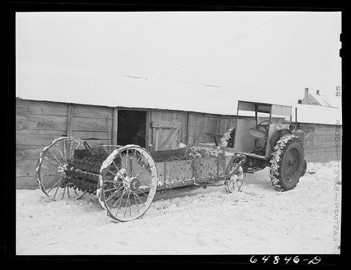 Untitled photo, possibly related to: Adams County, North Dakota. Stock farmer, George P. Moeller