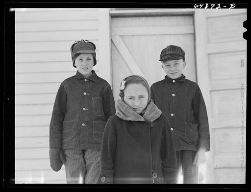 Untitled photo, possibly related to: Stark County, North Dakota. Rural school