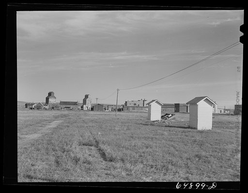 Brockway, Montana. This town is the railroad head for a large grain and stock area