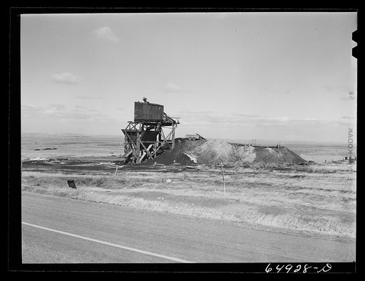 McCone County, Montana. Coal mine