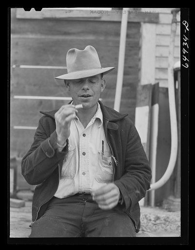 Untitled photo, possibly related to: Garfield County, Montana. Charles McKenzie, sheep rancher