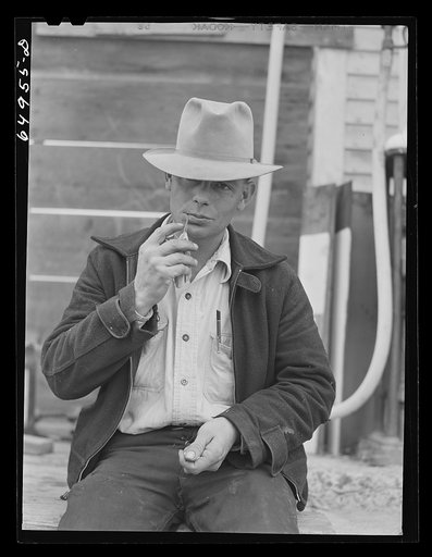 Garfield County, Montana. Charles McKenzie, sheep rancher
