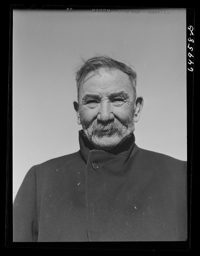Valley County, Montana. Eighty-seven year old homesteader
