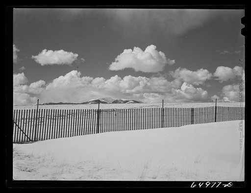 Beaverhead County, Montana. Snow fence