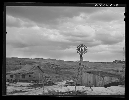 Untitled photo, possibly related to: Garfield County, Montana. Sheep ranch of Charles McKenzie