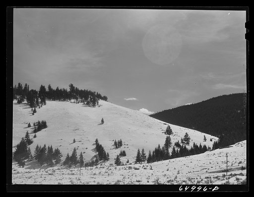 Untitled photo, possibly related to: Silver Bow County, Montana. Mountains
