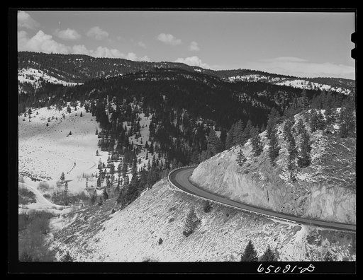 Butte, Montana. Pipestone Pass into Butte, Montana