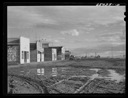 Wheeler, Montana. Boom town of the Fort Peck construction era, now nearly deserted