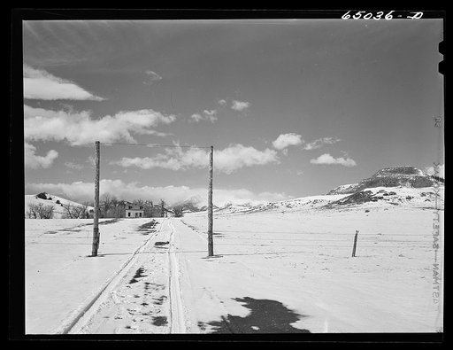 Sweet Grass County, Montana. Ranch entrance