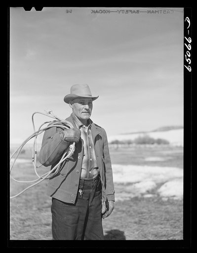 Untitled photo, possibly related to: Beaverhead County, Montana. Sheep rancher