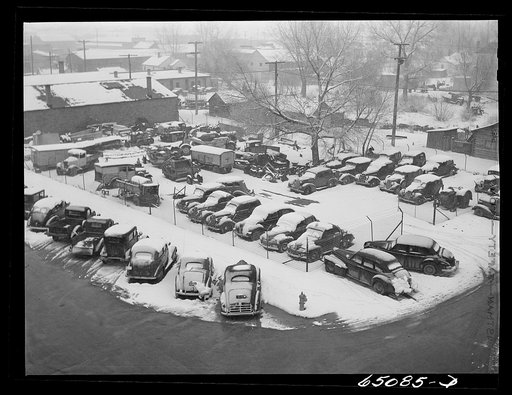 Lewiston, Montana. Used car lot