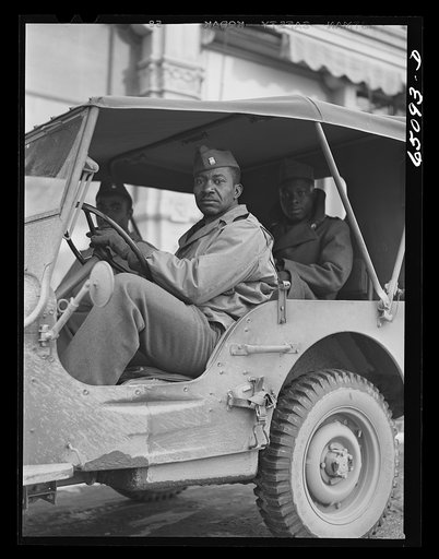 Untitled photo, possibly related to: Helena, Montana. Negro soldiers stationed at Fort Harrison