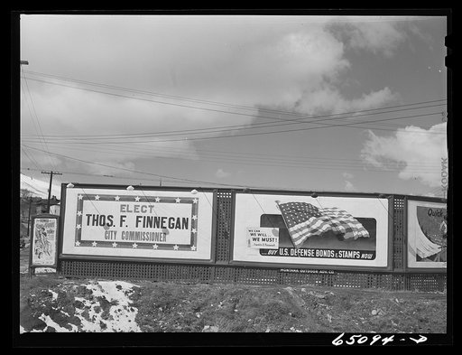Helena, Montana. Outdoor advertising