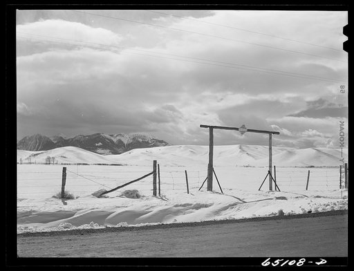 Sweet Grass County, Montana. Ranch entrance