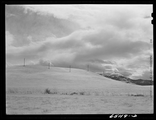 Park County, Montana. Telephone line