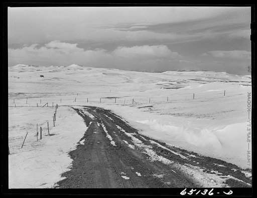Road from Harlawton to Big Timber, Montana