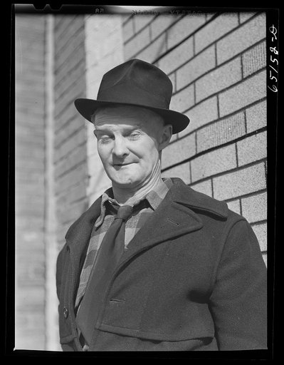 Untitled photo, possibly related to: Anaconda, Montana. Hobart Halloran, ex-rodeo rider