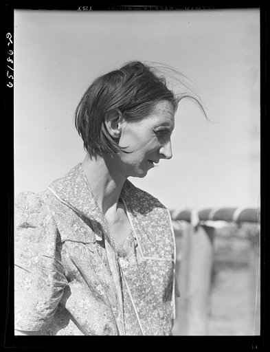 Flathead valley special area project, Montana. Mrs. Ballinger, wife of FSA (Farm Security Administration) borrower