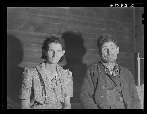 Untitled photo, possibly related to: Flathead Valley special area project, Montana. Mr. and Mrs. Ballinger, FSA (Farm Security Administration) borrowers, have a land clearing loan