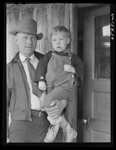 Flathead Valley special area project, Montana. John Wardnow, FSA (Farm Security Administration) borrower, and his son Pat