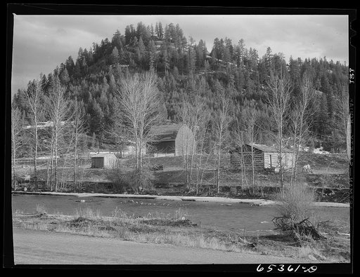 Untitled photo, possibly related to: Bitterroot Valley, Ravalli County, Montana. Farm