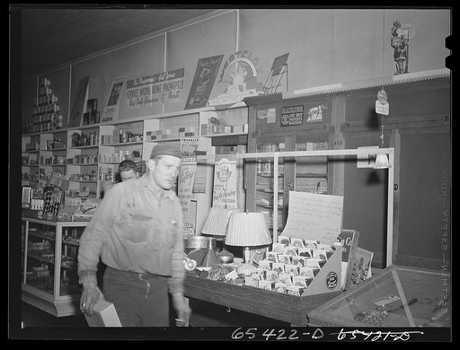Wisdom, Montana. Interior view of the Basin Mercantile Company