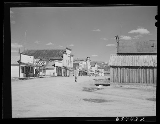 Untitled photo, possibly related to: Wisdom, Montana. Largest of the two towns in the Big Hole Basin, with a population of 385