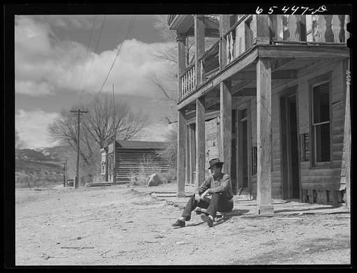Bannack, Montana. A gold miner, one of few remaining residents of Bannack when it was the capitol of the state