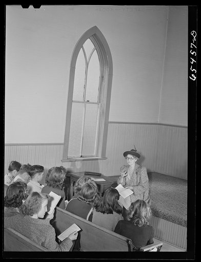 Wisdom, Montana. Sunday school