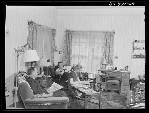 Wisdom, Montana. Mr. Anson visiting his daughter and son-in-law