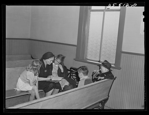 Wisdom, Montana. Sunday school
