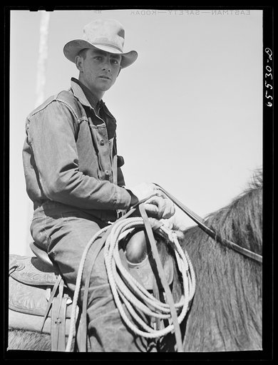 Beaverhead County, Montana. Rancher's son in the Big Hole Basin