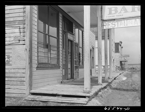 Jackson, Montana. Main street of Jackson, the second town in the Big Hole Basin with a population of about 120