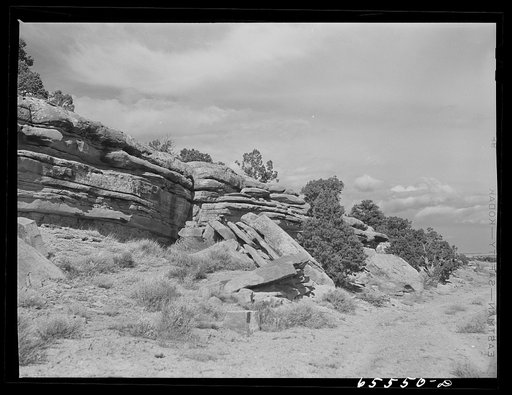 Duchesne County, Utah. Rock formations along the highway