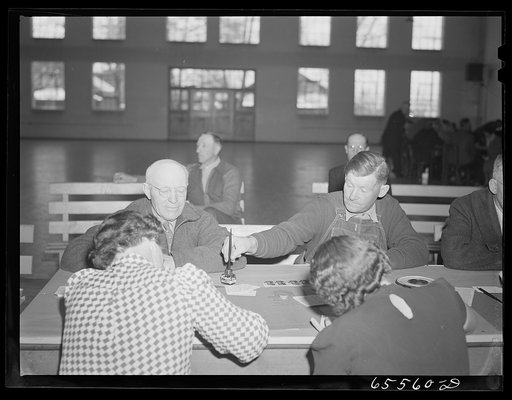 Untitled photo, possibly related to: Idaho Falls, Idaho. Selective Service registration for men forty-five to sixty-five