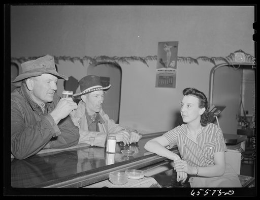 Hamilton, Montana. Bar at the Hamilton hotel