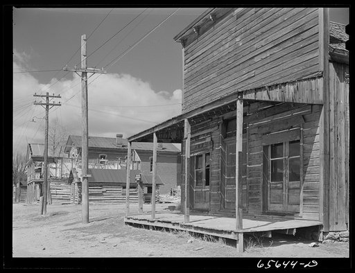 Bannack, Montana. Main street of Bannack, a ghost mining town