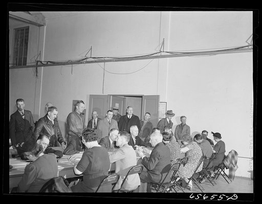 Idaho Falls, Idaho. Selective Service registration for men forty-five to sixyu-five