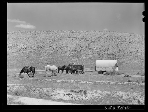 Moffatt County, Colorado. Sheepherder's outfit
