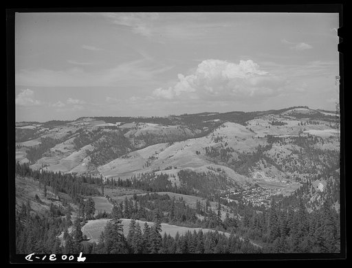 Untitled photo, possibly related to: Looking down on Orofino, Idaho. This is a lumbering town