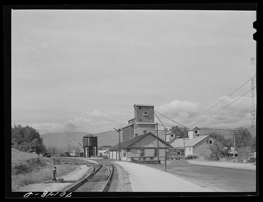 Railroad station. Bonners Ferry, Boundary County, Idaho