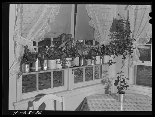 Kitchen in farm home of member of Boundary Farm, FSA (Farm Security Administration) project. Boundary County, Idaho
