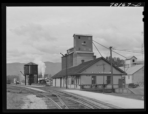 Railroad station at Bonners Ferry, Idaho