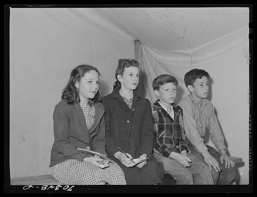 Officers of the Junior Campers League. FSA (Farm Security Administration) mobile camp for migratory farm workers. Odell, Oregon